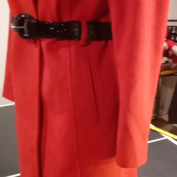 NWOT Anne Taylor Factory Red Wool Coat. Size 0. NWOT - Picture 5 of 14